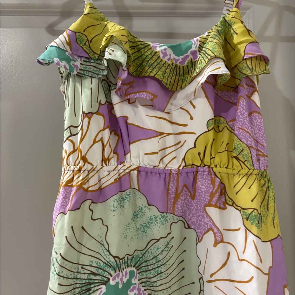 Maeve Pastel Floral Midi Dress size 6 - Picture 3 of 10
